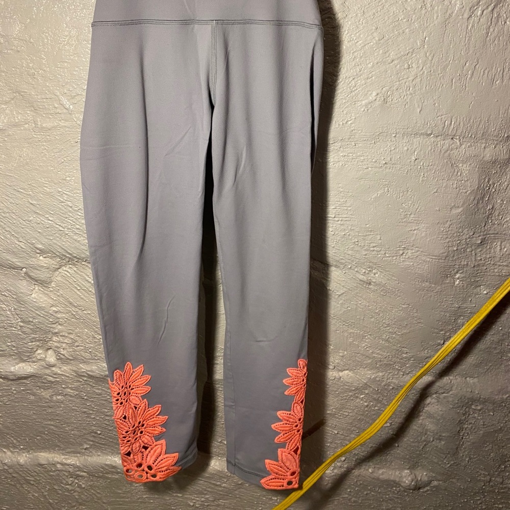 Soft grey cut out leggings